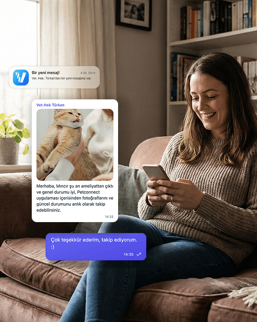 Messaging with your veterinary clinic in PetConnect